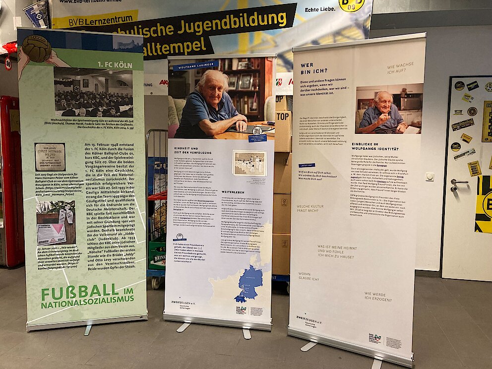 Einblicke in die Ausstellung im BVB Lernzentrum